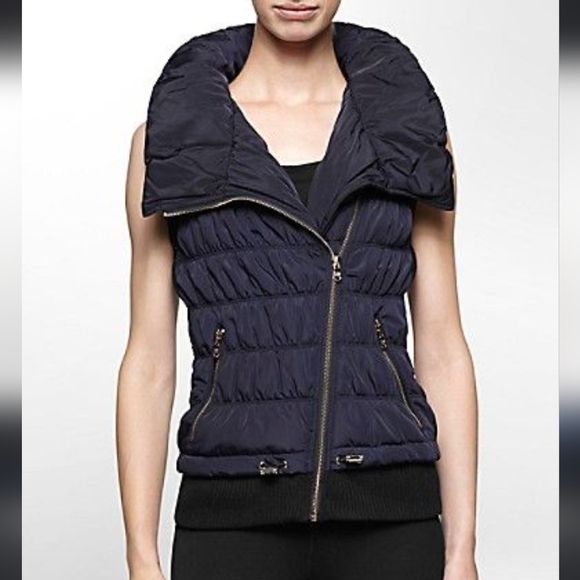 Calvin Klein Performance Puffer Vest Diagonal Zipper - Picture 1 of 13
